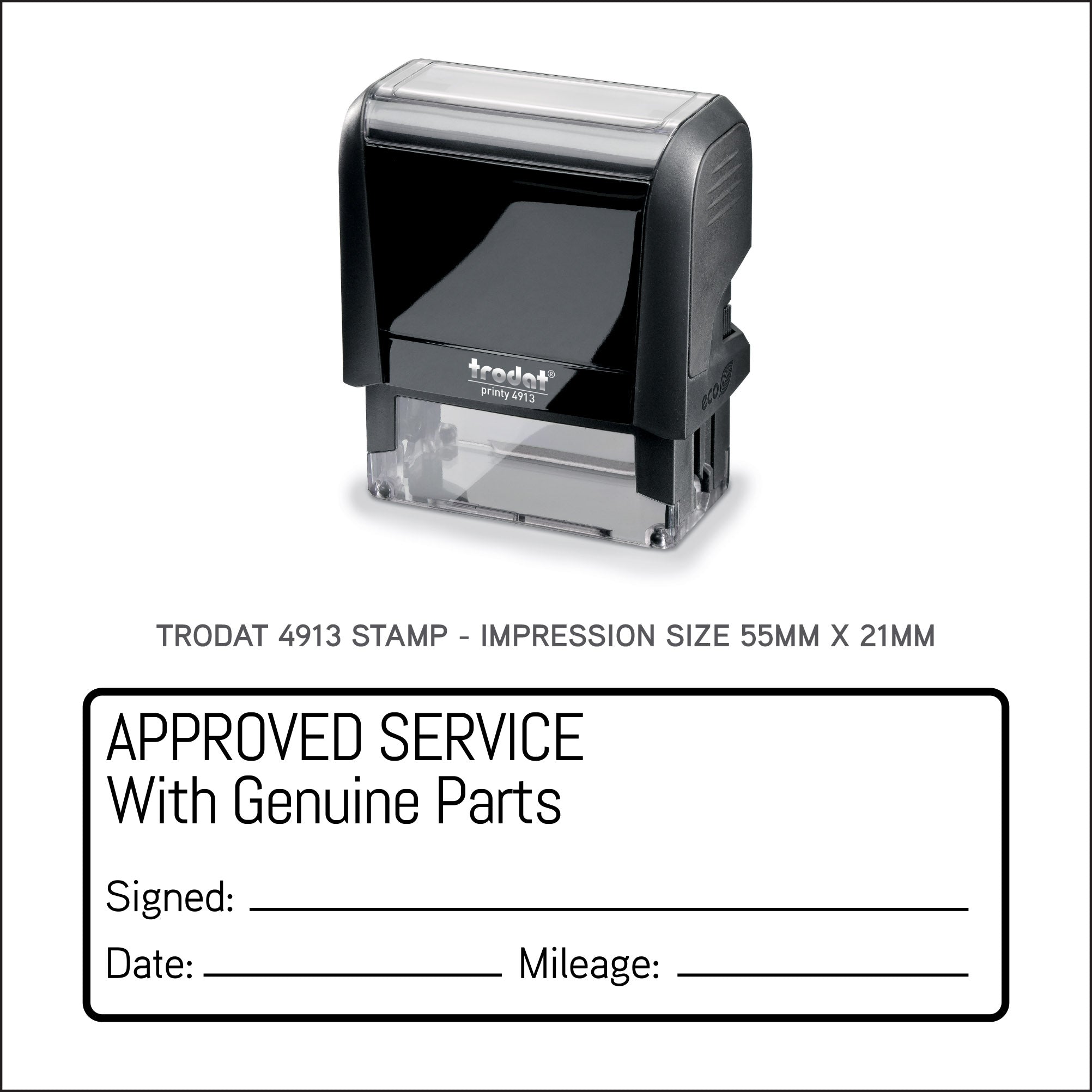 Approved Service To Manufacturers Schedule Self Inking Rubber