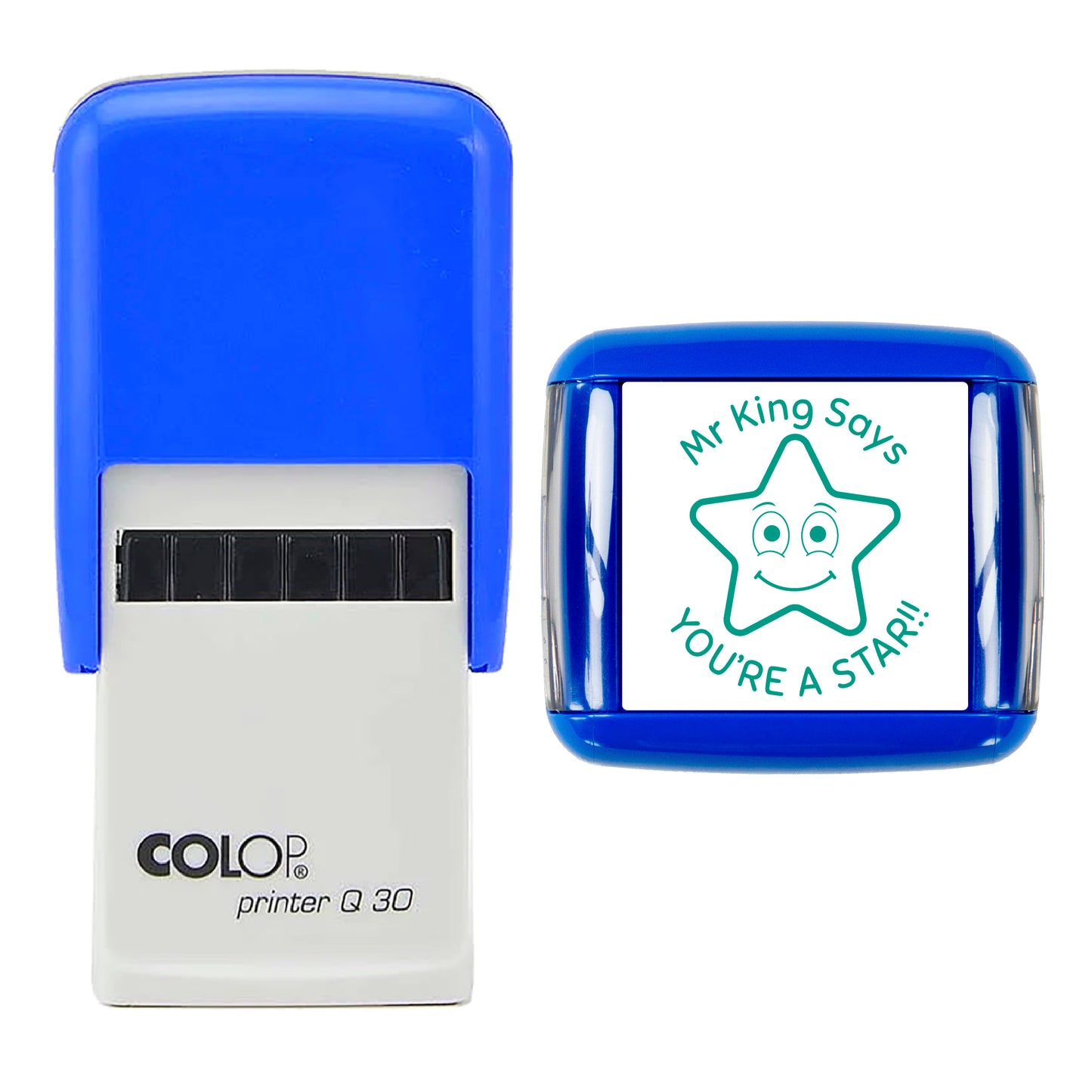 30mm Round Self-Inking Rubber Stamp – Perfect for Teachers, School, and Education Use – Personalised and Custom Made Design - You're a star!!