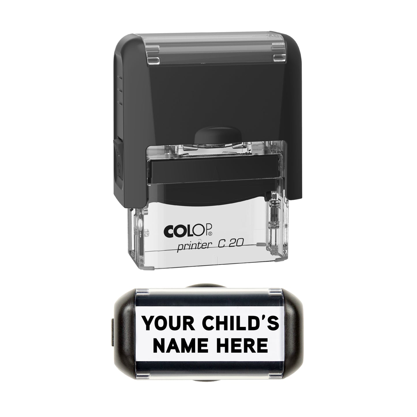 School Uniform Clothing Marker Rubber Stamp - 38mm x 14mm - Self Inking