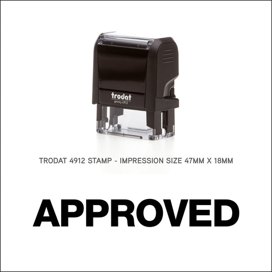 Approved - Self Inking Rubber Stamp - Trodat 4912