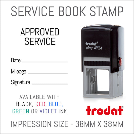 Approved Service - Self Inking Rubber Stamp - Trodat 4924 - 38mm x 38mm Impression
