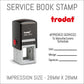 Approved Service To Manufacturers Schedule - Self Inking Rubber Stamp - Trodat 4923 - 28mm x 28mm Impression