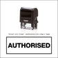 Authorised With Border - Rubber Stamp - Trodat 4912 - 47mm x 18mm Impression