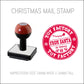 Christmas Postmark Rubber Hand Stamp - From Santa - Toy Factory