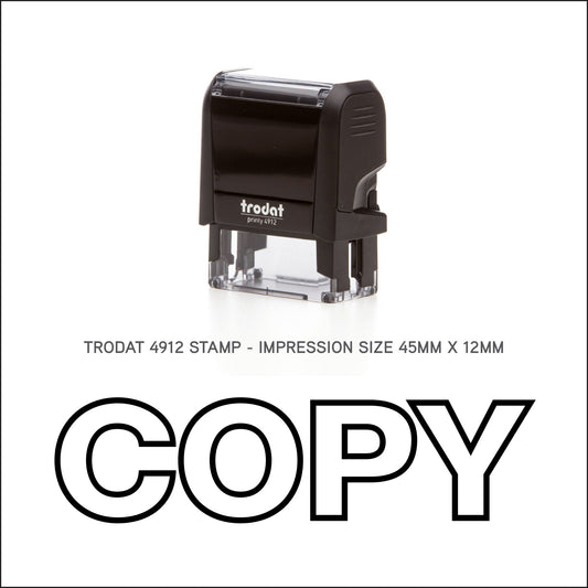 Copy - Outline - Rubber Stamp - Trodat 4912 - 47mm x 18mm Impression