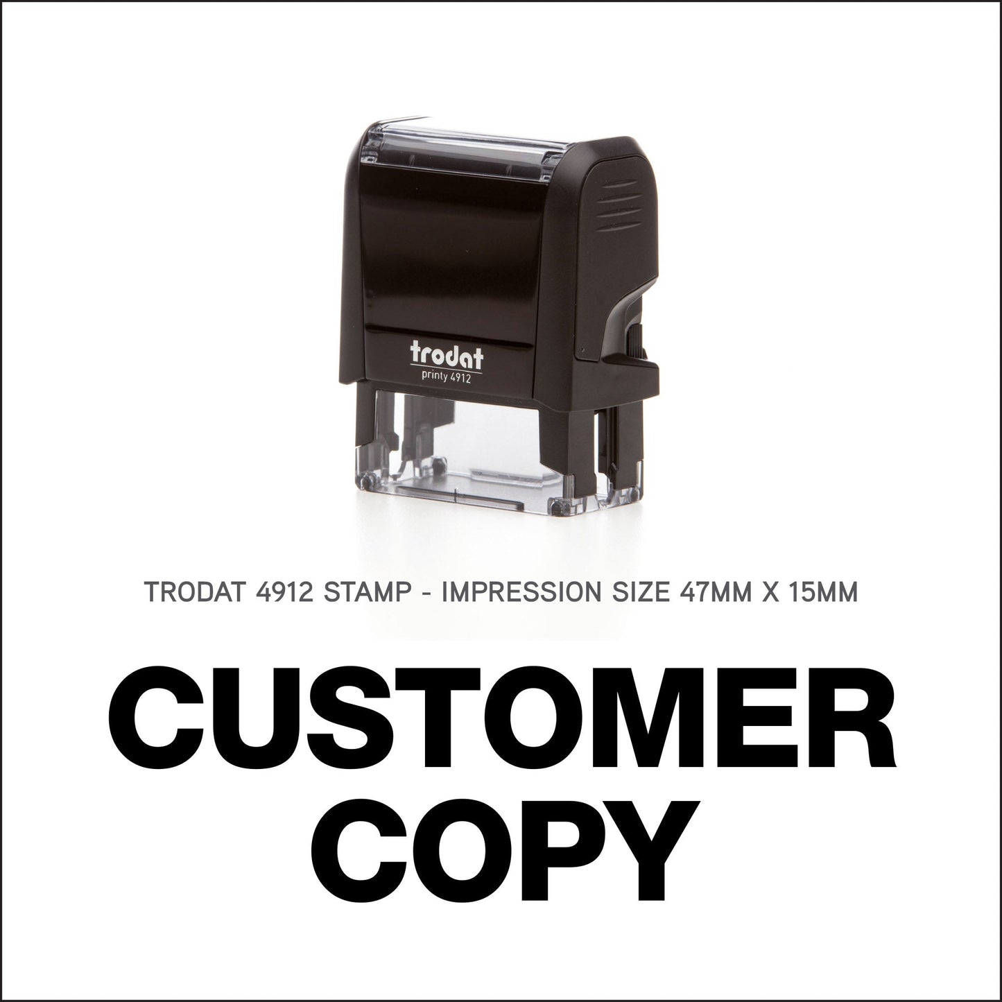 Customer Copy - Trodat 4912 - 47mm x 15mm Impression