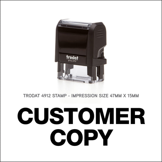 Customer Copy - Trodat 4912 - 47mm x 15mm Impression