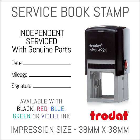 Independent Service To Manufacturers Schedule - Self Inking Rubber Stamp - Trodat 4924 - 38mm x 38mm Impression