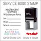 Independent Serviced With Genuine Parts - Self Inking Rubber Stamp - Trodat 4924 - 38mm x 38mm Impression