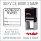 Independent Serviced - With Outline - Self Inking Rubber Stamp - Trodat 4924 - 38mm x 38mm Impression