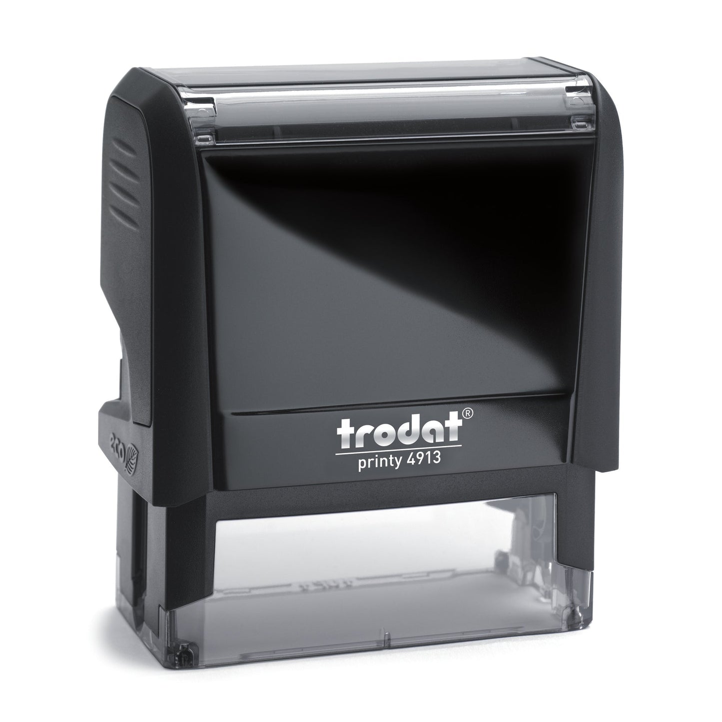 Owner Serviced To Manufacturers Schedule - Self Inking Rubber Stamp - Trodat 4913 - 55mm x 21mm Impression