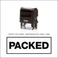 Packed - Rubber Stamp - Trodat 4912 - 47mm x 18mm Impression