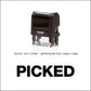 Picked - Rubber Stamp - Trodat 4912 - 45mm x 9mm Impression