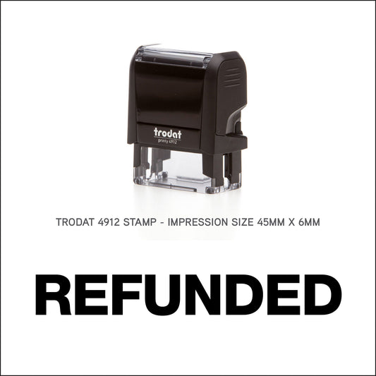 Refunded - Rubber Stamp - Trodat 4912 - 45mm x 6mm Impression