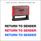 Return To Sender - Rubber Stamp - Trodat 4918 - 75mm x 5mm Impression