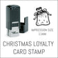 Sack - Christmas Loyalty Card Rubber Stamp - Trodat 4921 - 11mm x 11mm Impression