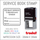 Specialist Serviced To Manufacturers Schedule - With Outline - Self Inking Rubber Stamp